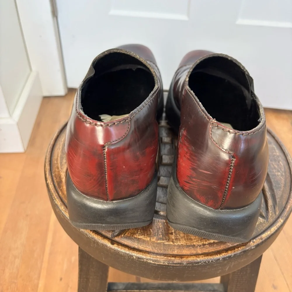 Y2K 90s Chunky vintage grunge Dansko leather platform clogs shoes | Sz 12 / 42